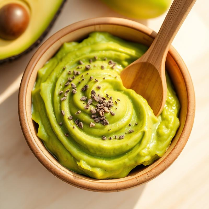 Purê verde de abacate e banana